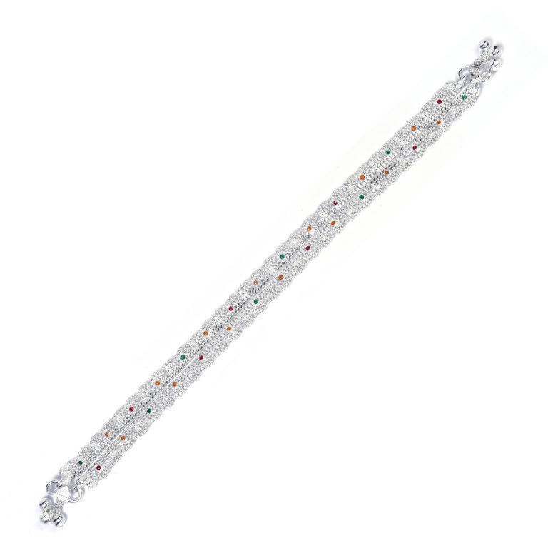 Morning Glory BIS Hallmarked Silver Anklets
