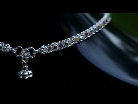 Magnolia BIS Hallmarked Silver Anklets