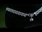 Alookaran Silver Anklets for Women - Morning Glory