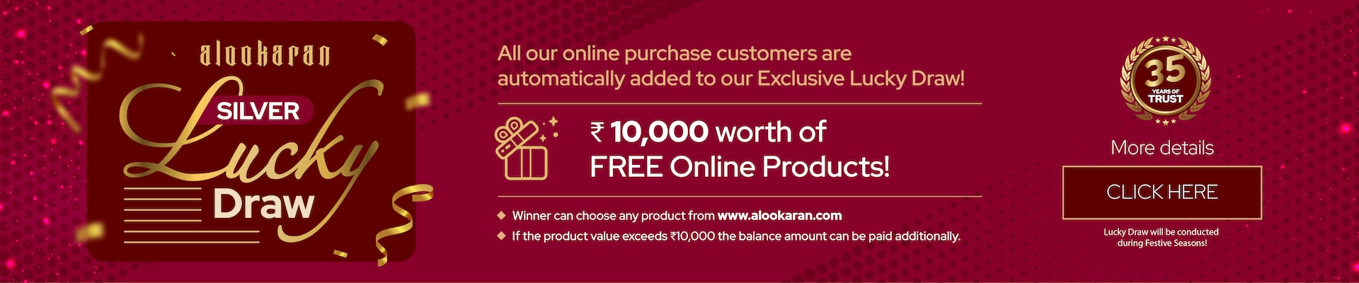 Alookaran Silver Lucky Draw Desktop